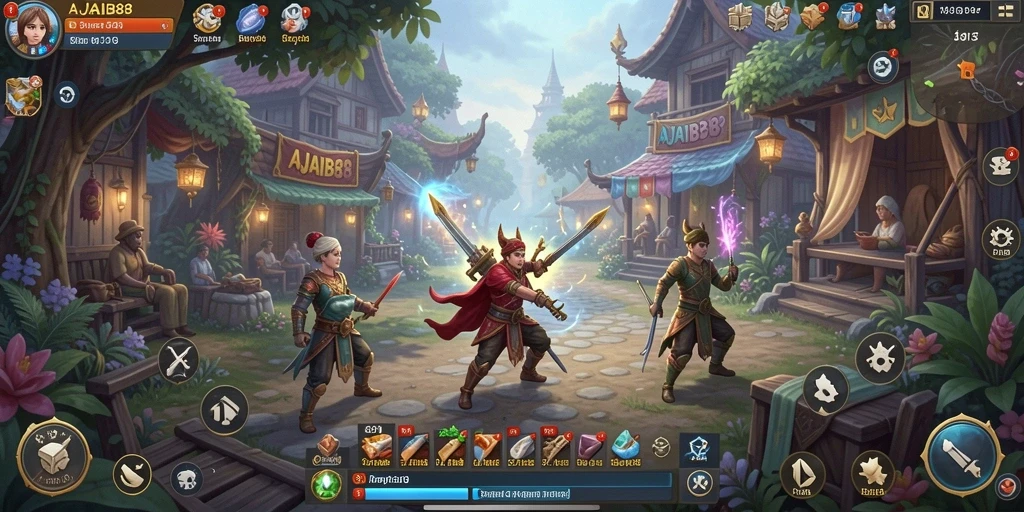 Tangkapan layar gameplay AJAIB88 yang menampilkan lingkungan simulasi yang menarik.