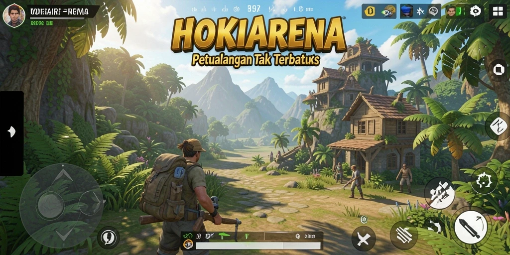 Tangkapan layarpenuh aksi di dunia terbuka HOKIARENA.