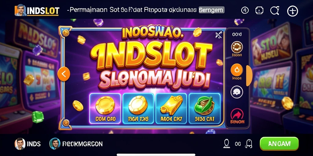 Tampilan gameplay menarik dari INDSLOT dengan efek slot yang menawan.