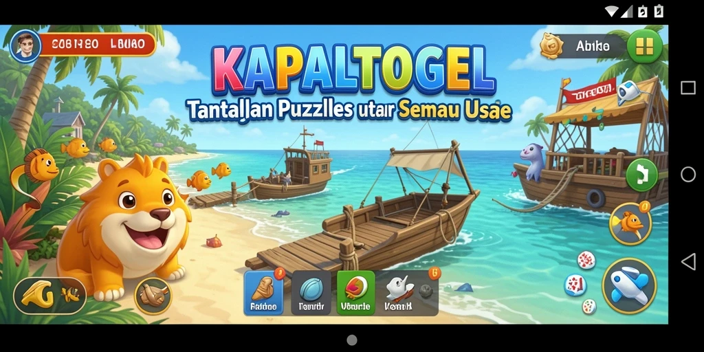 Tampilan gameplay seru KAPALTOGEL yang menantang.