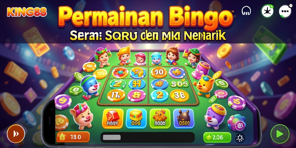 Tampilan gameplay KING88 yang seru dalam permainan Bingo.