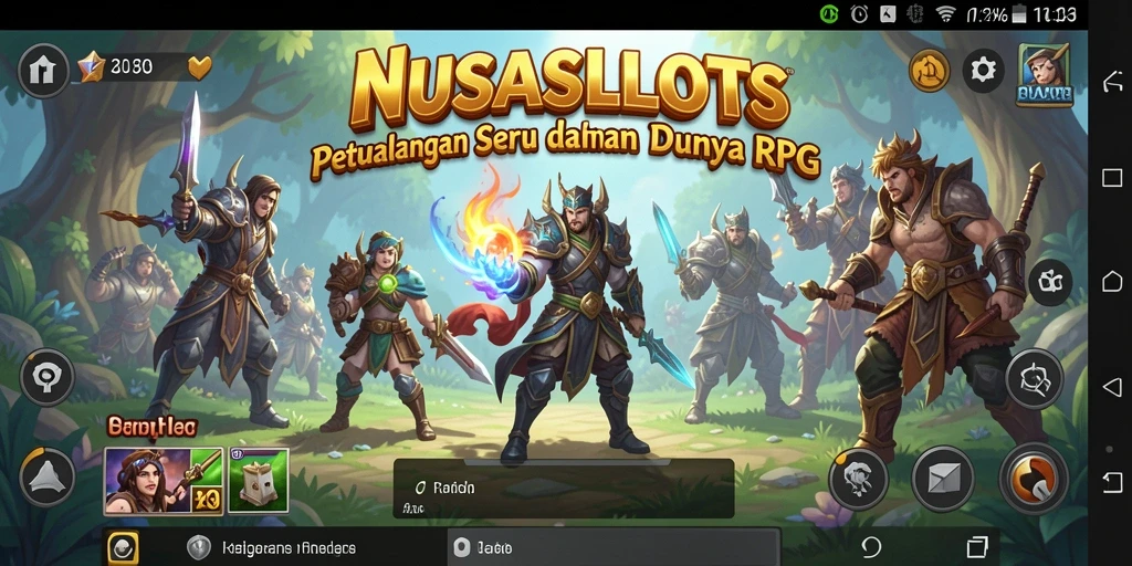 Tampilan gameplay RPG yang imersif dan penuh warna.