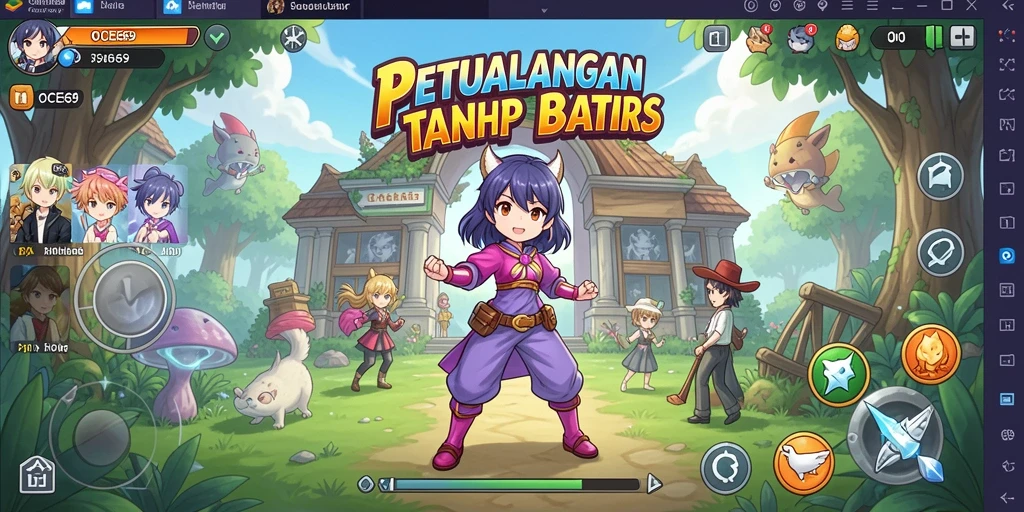 Tangkapan layar gameplay OCE69 yang menunjukkan aksi seru dan grafis menawan.