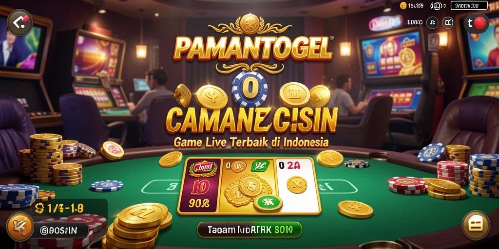 Tampilan permainan Live Casino yang mendebarkan di PAMANTOGEL.