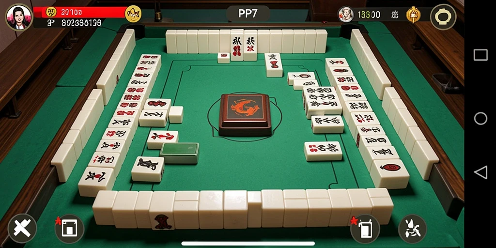 Tampilan dari gameplay <strong>PP7</strong> yang menampilkan tantangan Mahjong yang menarik.