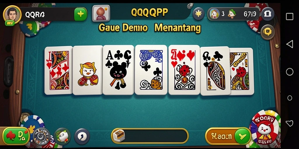 Screenshot gameplay QQRP yang menampilkan aksi seru permainan Domino.