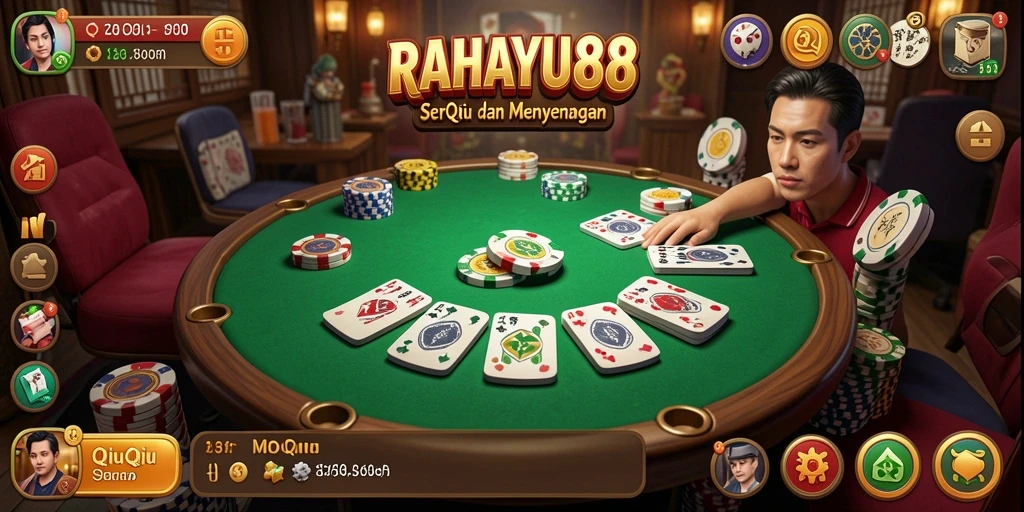 Tampilan permainan QiuQiu yang menarik dan interaktif.