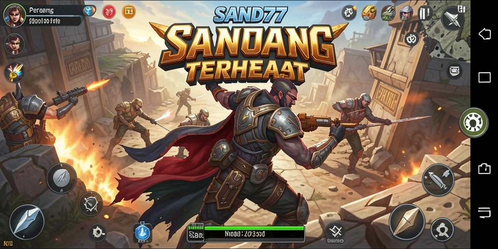 Gameplay SAND77 yang mendebarkan dalam pertarungan Fighting.