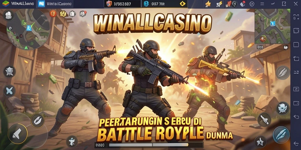 Gameplay Battle Royale WINALLCASINO yang seru dan mendebarkan.